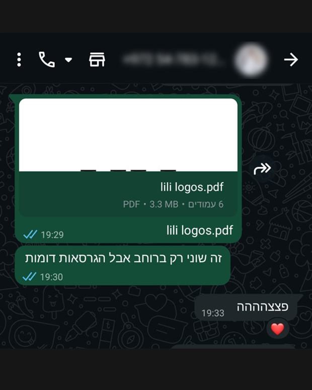 המלצת לקוח 2 — צילום מסך